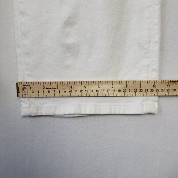 ZARA Straight High Waist Belted Cropped Jeans Size 6 Festival Boho Y2K New *Flaw - Picture 12 of 12